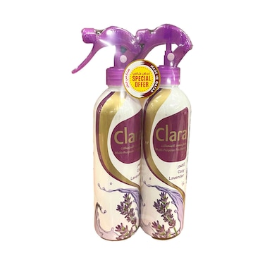 Clara Multi Purpose Freshener Lavender 500mlx2 Pieces