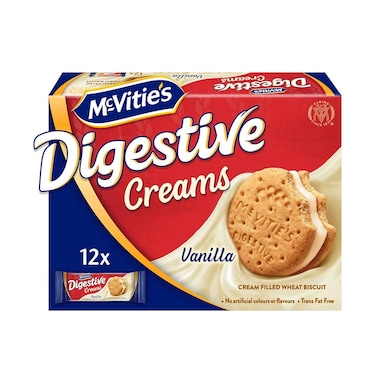 Mcvitie's Wheat Biscuit Digestive Cream With Vanilla 40gx12 Pieces