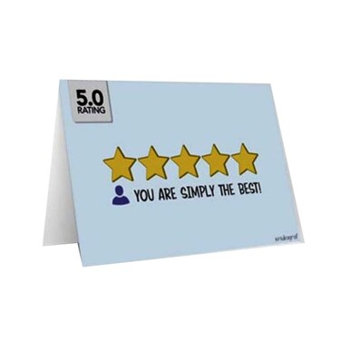 Mukagraf Mini Greeting Card You are Simply The Best!