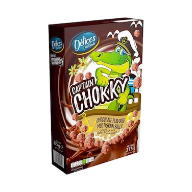 Delices Du Monde Cereal Chocolate Flavored Multigrain Balls Captain Chokky 375g