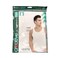 Creative Active Man Vests 3 Pieces, Large Size Plain White (No Refund/Exchange for Hygienic Item)