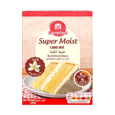 خليط كيك كارفور سوبر مويس فانيليا ٥٠٠ غرام
