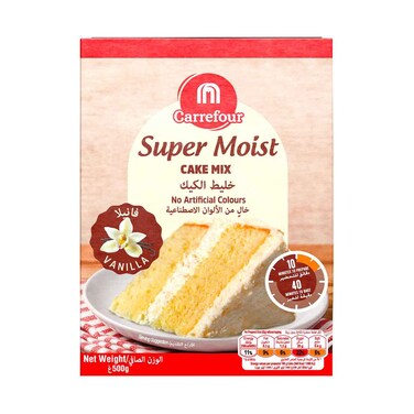Maf Carrefour Cake Mix Vanilla 500g