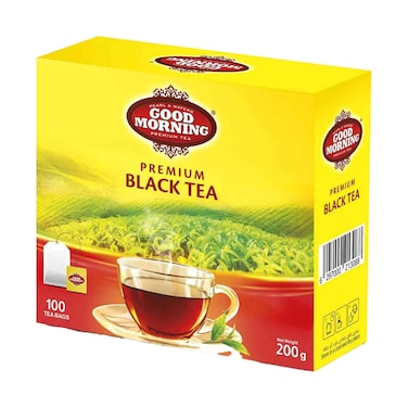 Good Morning Premium Black Tea 100 Tea Bags 200g