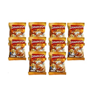 Grain D'Or Honey Wheat Flakes 35gx10 Pieces