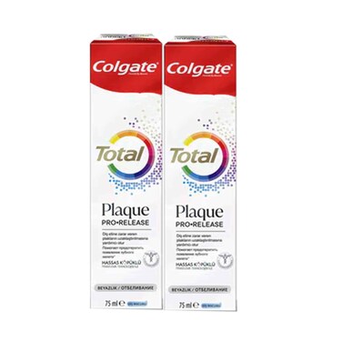 Colgate Toothpaste Total Plaque Pro-Release 75mlx2 Pieces