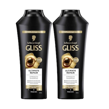 Schwarzkopf Gliss Strength Shampoo Ultimate Repair 400mlx2 Pieces