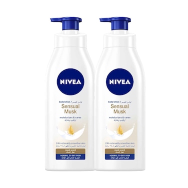 Nivea Body Lotion Sensual Musk Scent For Normal To Dry Skin 400mlx2 Pieces