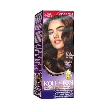 Wella Koleston Hair Color Intense Golden Sunset 304/15 Mid Brown
