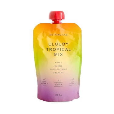 Nutrino Lab Puree Cloudy Tropical Mix, Apple, Mango, Passion Fruit &amp; Banana 200g