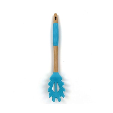 Homepro Bamboo Kicthen Spoon Server Silicon Head Assorted
