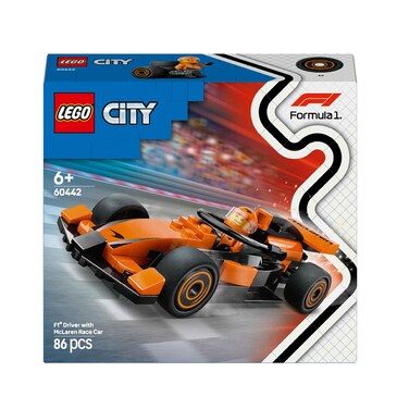 Lego City F1 Driver With Mclaren Race Car 86 Pieces