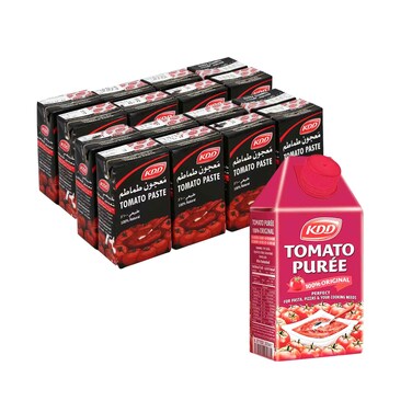 KDD Tomato Paste 135gx16 Pieces + Tomato Puree 500ml