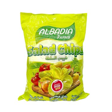 رقائق البطاطا البديا في كيس بلاستيكي مشكل 14 غرام × 20 قطعة