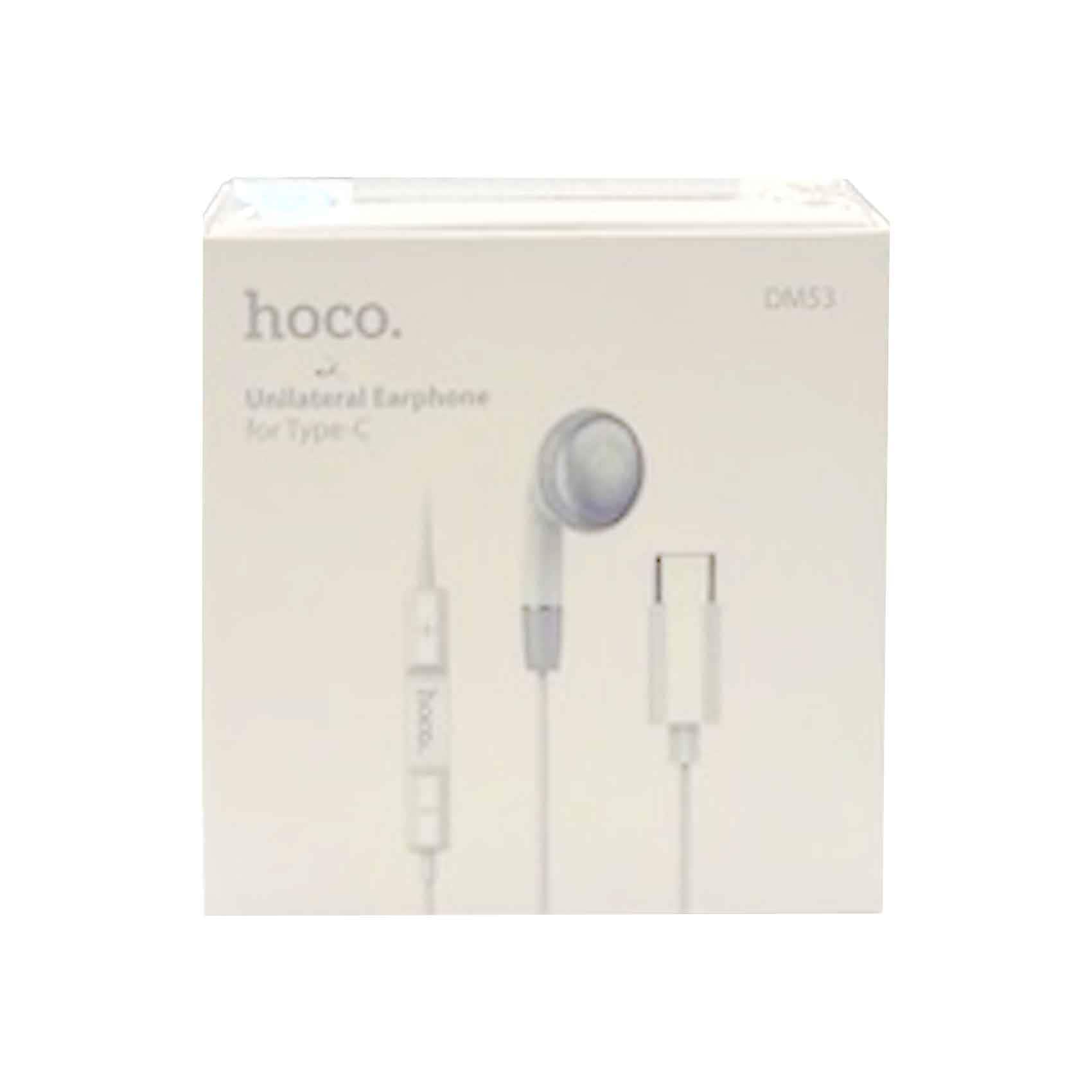 Hoco Earphone Type - C + Round Head Cable DM53