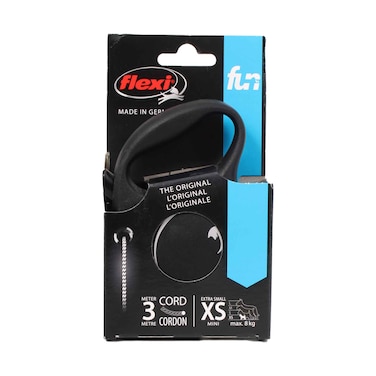 Flexi Fun Cord 3M Black Xs