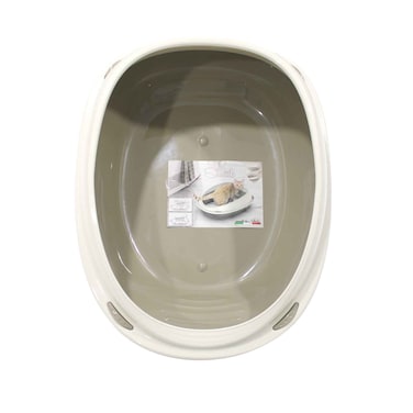 إيمي أجرو-أوفال صندوق فضلات قطط مغلق ٤٥ × ٣٦ × ١٥.٥ سم مع حافة