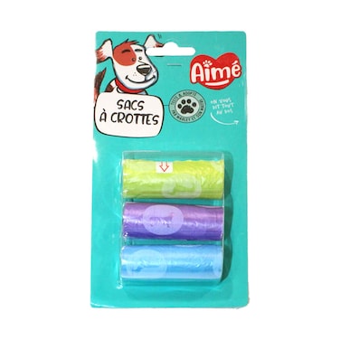 أكياس فضلات للكلاب قابلة لإعادة التعبئة من أجروبيوذرز ‎20 كيس × 3 قطع