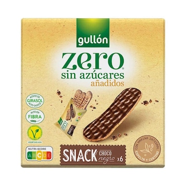 Gullon Zero No Sugar Added Snack Dark Chocolate 150g