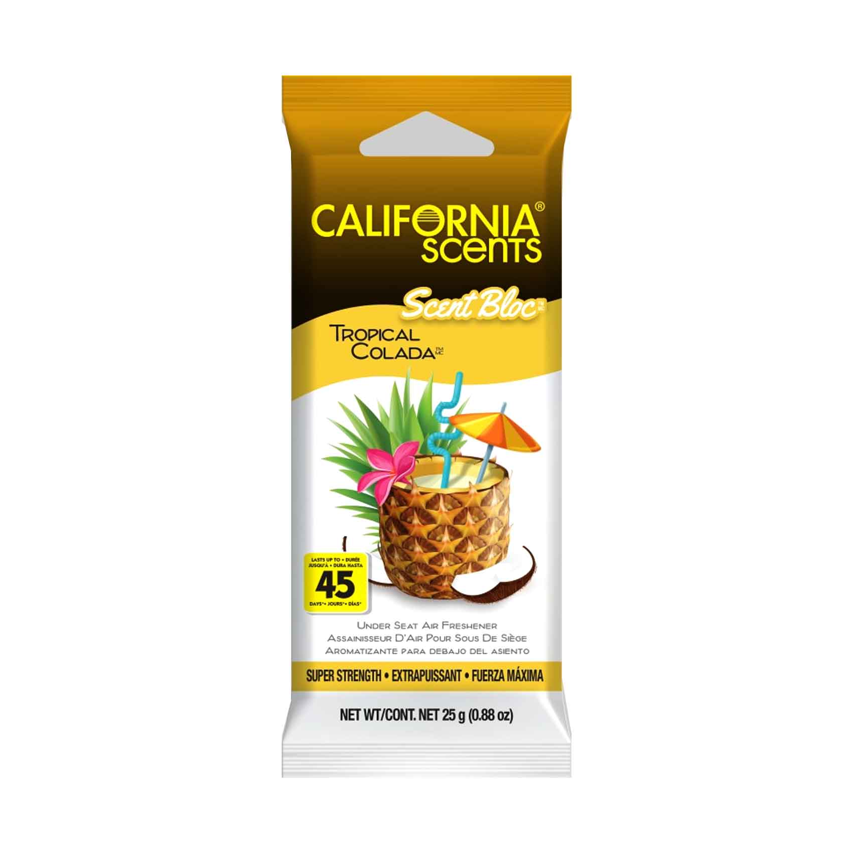 California Scents Under Seat Air Freshener Scent Bloc Tropical Colada 25g