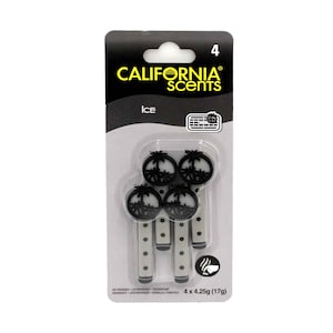 California Scents Car Air Freshener Vent Stick Ice 4.25gx4