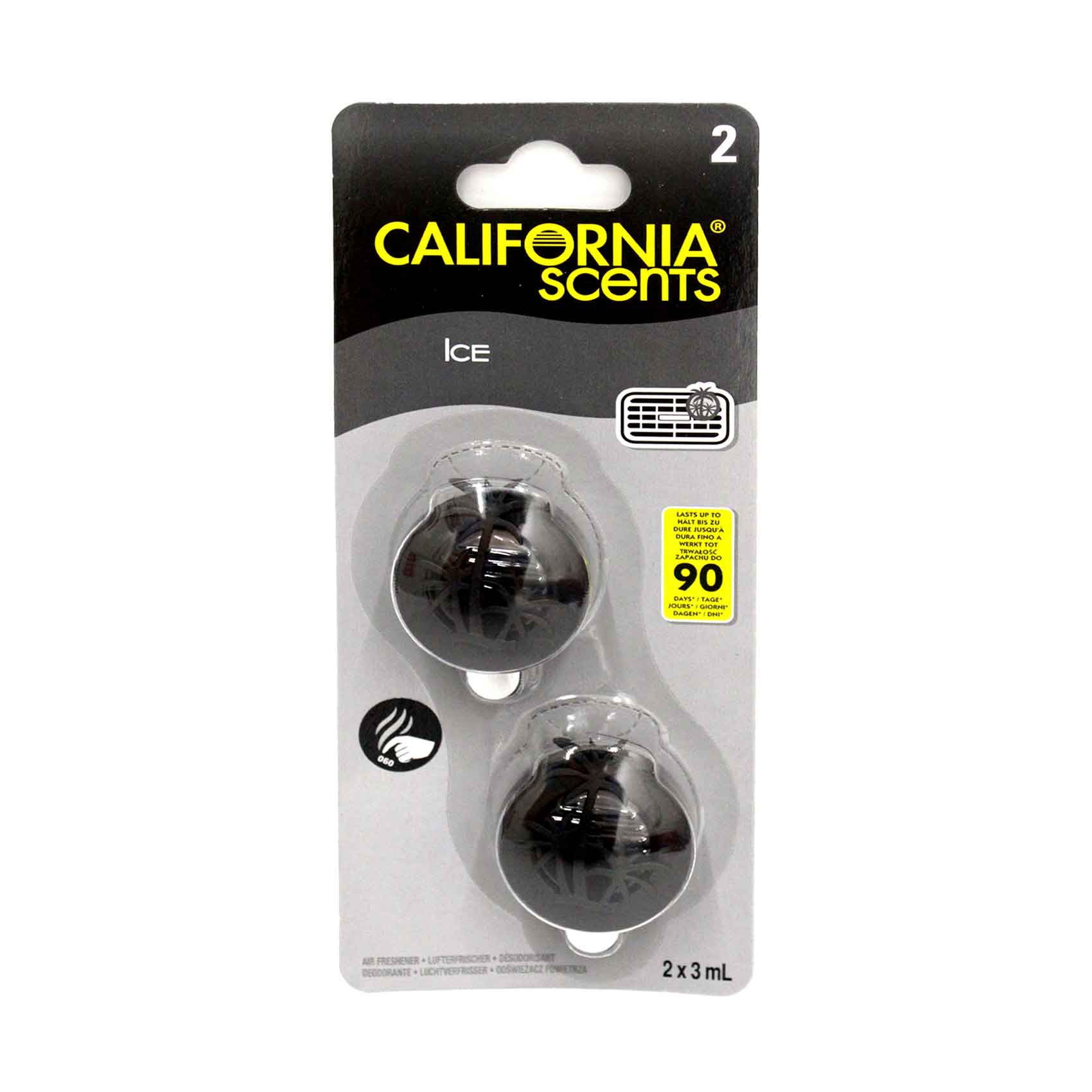 California Scents Vent Diffuser Clip Ice 3mlx2