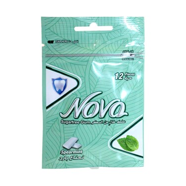 Nova Sugar Free Gum Spermint 12 Piece