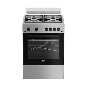 Beko Free Standing Gas Cooker FSGT62111DSL 60cm Silver Inox