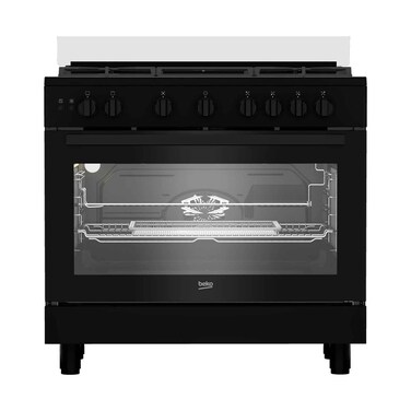 Beko 5 Burner Gas Cooker BGGR11127GBA 90cm Black