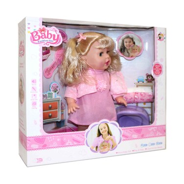 مجموعة دمى بيبي فاشون جيرل مع صوت