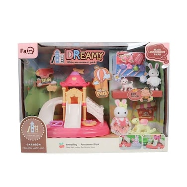 Fairy Care Rabbit Dreamy Bay Slide Amusement Park Play Set