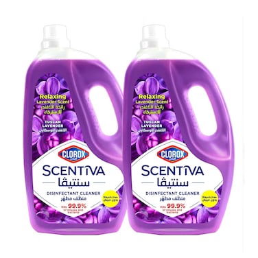 Clorox Scentiva Disinfectant Cleaner Dilutable With Relaxing Lavender Scent 1.5lx2 Pieces