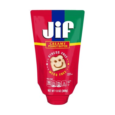 Jif Creamy Peanut Butter Simply Squeeze 369g