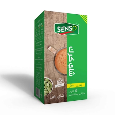 Senso Chai Karak Tea Premix Cardamom Unswtnd 14gx8 Pieces