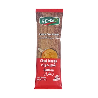 Senso Instant Tea Premix Chai Karak With Saffron Flavour 20g