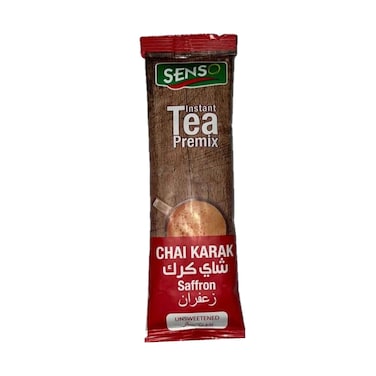Senso Instant Tea Premix Chai Karak With Saffron Unsweetened Flavour 14g