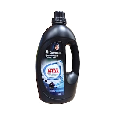 Maf Carrefour Liquid Detergent 2 In 1 For Dark &amp; Black Clothes  Black Orchid 3l