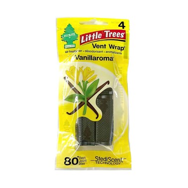 Little Trees Air Freshener 4 Vent Wrap Vanillaroma Scent