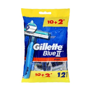 Gillette Blue2 Shaver Plus Bag 10 + 2 Pieces