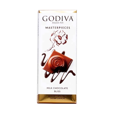 Godiva Masterpieces Milk Chocolate Bliss Tablet 88g