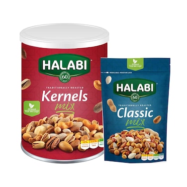Halabi Nuts Kernel Mix 400g + Classic Mix 300g