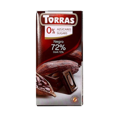Torras Gluten Free Dark 72% Cocoa 75g