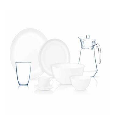 Luminarc Diwali White Diner 38 Pieces Set
