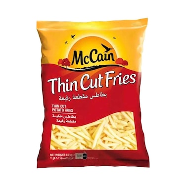 Mccain Frozen Thin Cut Fries 2.5kg