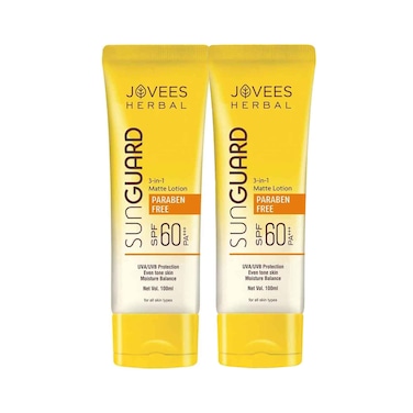 Jovees Herbal Sunguard Spf60 PA+++ UVA/UVB Protection 100mlx2 Pieces