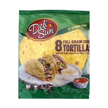 Delisun Full Grain Corn Tortillas 208g