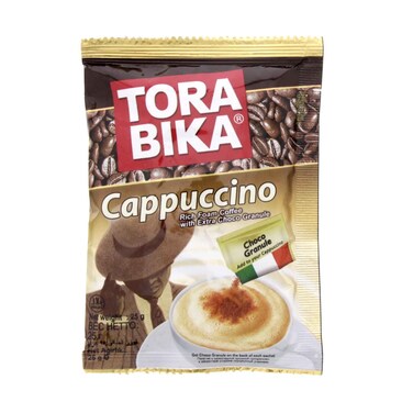Tora Bika Instant Cappuccino With Extra Choco Granule 25g