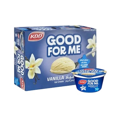 KDD Good For Me Vanilla Ice Cream Cup 167mlx6 Pieces