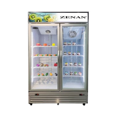 زينان ثلاجة عرض وفريزر ZFSC-980FDX سعة 450 لتر (بالإضافة إلى رسوم توصيل المورد خارج الدوحة 50 ريال قطري إضافية)