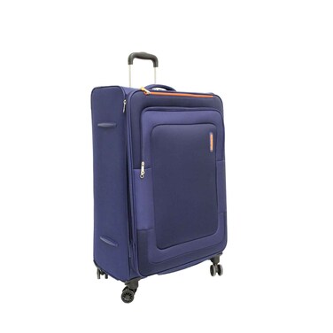 American Tourister Duncan Soft Trolley Expandable TSA 68cm Navy Blue